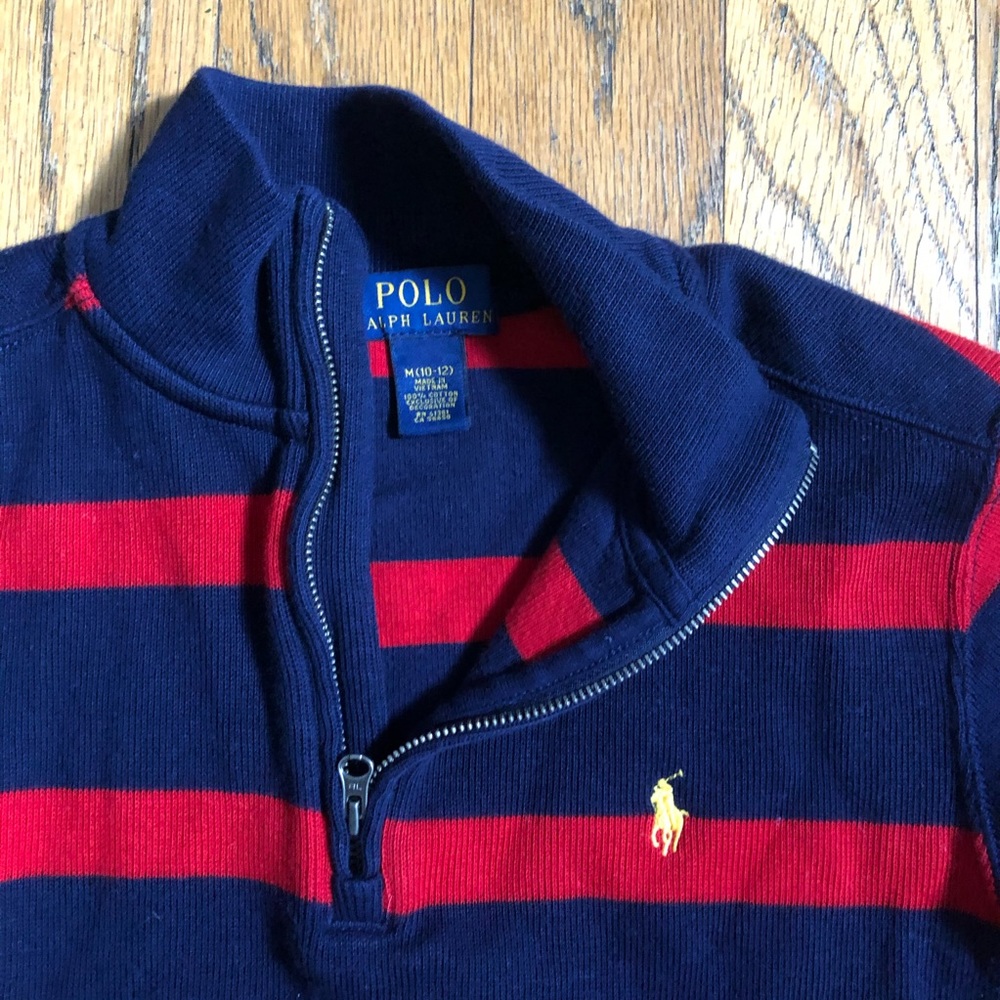 Boys Polor Ralph Lauren Zip Sweater M (10-12)